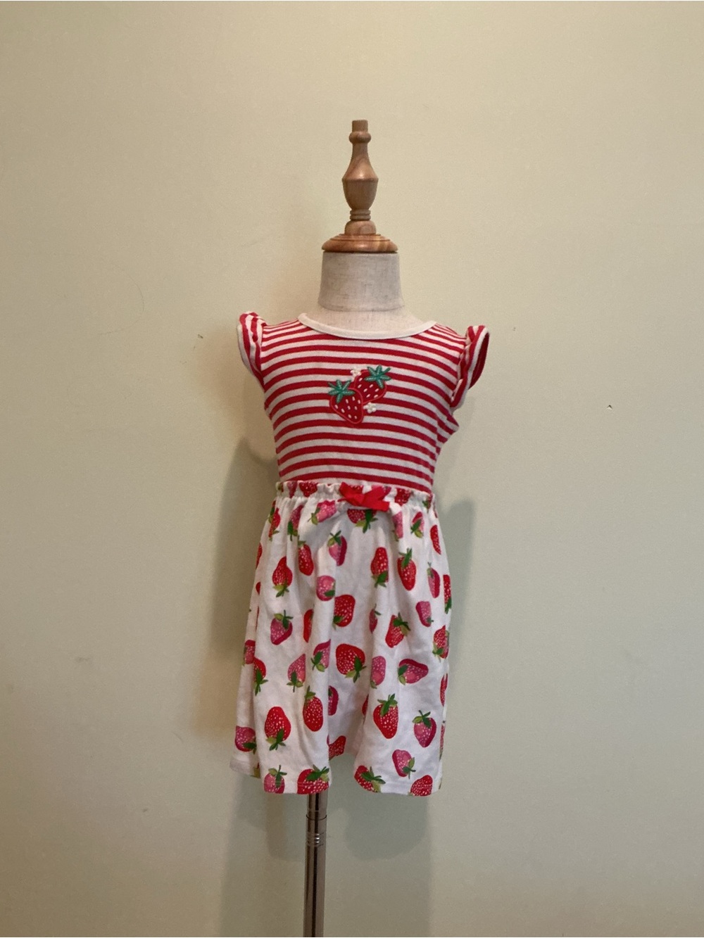 Gymboree Red & White Strawberry Print Dress